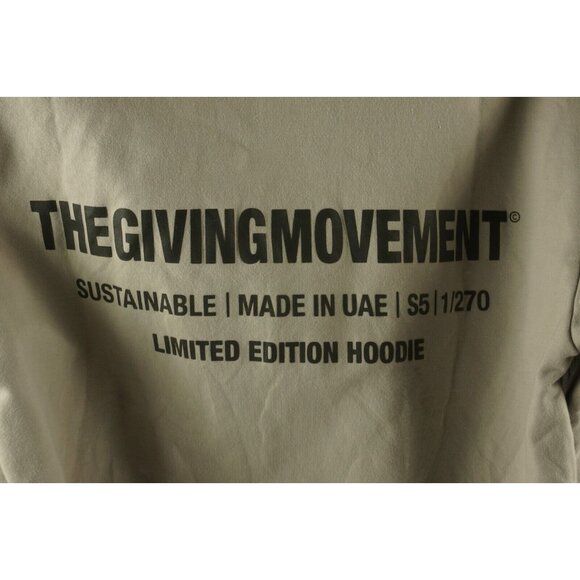 The Giving Movement Limited Edition Hoodie Women's XS / S Oversize Beige Hoodie - Picture 8 of 9
